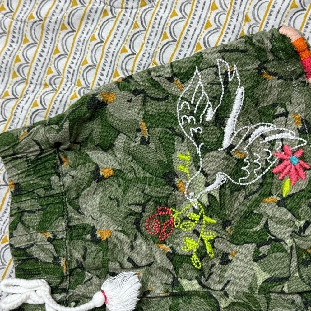 Peek Camouflage Shorts with Embroidery